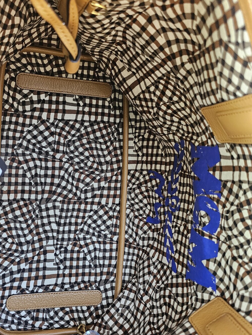 MCM Cognac Visetos Reversible Shopper Tote - Picture 5 of 7